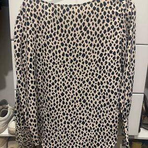 Ann Taylor Black and Cream Blouse